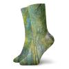 GULTMEE Funny Compression Socks Women and Men,Evergreen Back Nature Area Mother Earth Lime Trunk Mangrove Flora Willow Photography,Best for Circulation,Running,Athletic,Nurse,Travel, -12 inch view 1