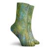 GULTMEE Funny Compression Socks Women and Men,Evergreen Back Nature Area Mother Earth Lime Trunk Mangrove Flora Willow Photography,Best for Circulation,Running,Athletic,Nurse,Travel, -12 inch view 2