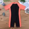 Kaerm Kids Girls Shorty Wetsuit One Piece Rash Guard Swimwear Bathing Suit Thermal Diving Swimsuit Watermelon Red&Black 10-12 Years view 4