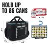 INSMEER Insulated Cooler Bag 65Cans/32 Cans Large Cooler Bag Soft Sided Cooler with Shoulder Strap, Collapsible Leakproof Portable Coolers for Camping/Beach/Food Delivery/Shopping/Outdoor/Picnic view 2