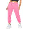 AUTOMET Women's Cinch Bottom Sweatpants Athletic Joggers Lounge Pants with Pockets Light Pink S view 1
