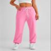 AUTOMET Women's Cinch Bottom Sweatpants Athletic Joggers Lounge Pants with Pockets Light Pink S view 3