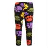 Aislor Flower Girls Stretch Leggings Cute Cartoon Printed Kids Soft Full Length Pants Tights Yoga Dance Trousers Footprint 4-5 Years view 2
