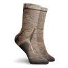Antlers Funny Compression Socks Women and Men,Deer Antlers On Wood Table Rustic Texture Surface Hunting Season Fall Gathering Art,Best for Circulation,Running,Athletic,Nurse,Travel,Umber -12 inch view 2