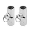 1Pcs Marine Stainless Steel Folding Swivel Coupling Tube Pipe Connector Boat Hardware Fitting Boat Parts DaJiKan (Color : 22mm) view 4