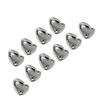 10PCS 316 Stainless Steel Pad Eye Fender Hook Open Type Marine Yacht Hardware Clothes Fender Hook DaJiKan view 1