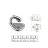 10PCS 316 Stainless Steel Pad Eye Fender Hook Open Type Marine Yacht Hardware Clothes Fender Hook DaJiKan view 3
