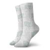 Valentines Day Fashion Compression Socks,Sweet Pastel With Heart Shape Cacti,Performance Polyester Cushioned Athletic Crew Socks for Running,Athletic,Pale Grey Mint Green White -12 inch view 1