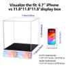 Evron Display Case for Collectibles Assemble Clear Acrylic Box Alternative Glass Case for Display Action Figures Home Storage & Organizing Toys (11.8x11.8x11.8 inch; 30x30x30 cm) view 2
