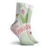 Fashion Compression Socks,Greetings From Minnesota Lettering With Endemic Flower Of Showy Ladys Slippers,Performance Polyester Cushioned Athletic Crew Socks for Running,Athletic, -12 inch view 2