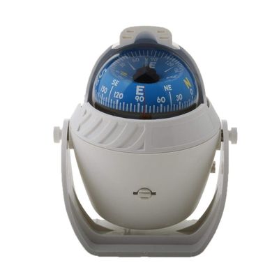 Marine Compass LED Lights Illuminated Light Up Electronic Digital Navigation Ball Compass for Boat Caravan Truck, White DaJiKan