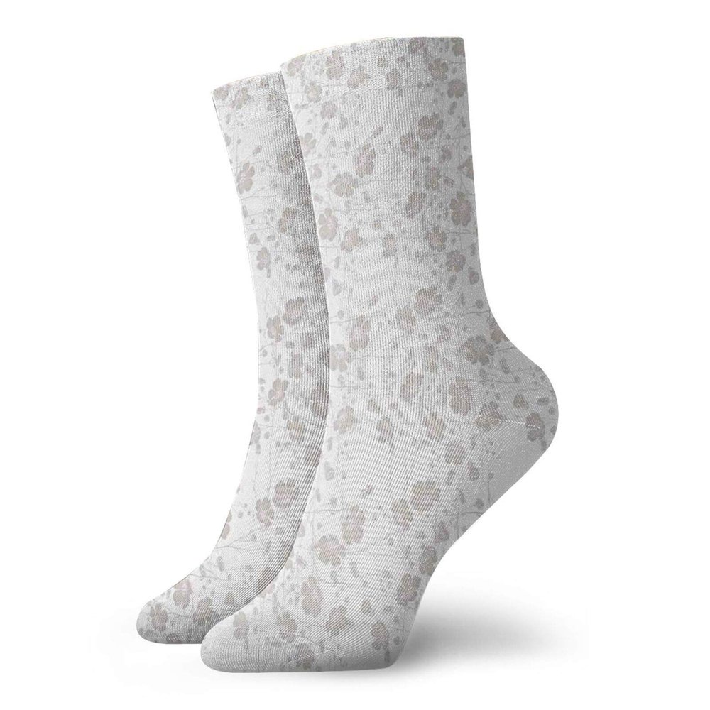 Fashion Compression Socks,Natural Beauty Flower Hand Drawn Peonies Bouquet Florets Romantic Feminine Home Design,Performance Polyester Cushioned Athletic Crew Socks for Running,Athletic, -12 inch