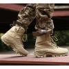 hongrenamz Mens High Hiking Boots Lightweight Outdoor Trekking Camping Shoes Sand-EU45/US11 view 3