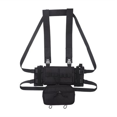 KODENOR Muticaml Tactical Ammunition Expansion Pack Chest Rig for CS Games (Color : DE89-BK)