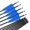 12pc Custom Length Carbon Arrows for 15-95 Lb Compound Bow ID 6.2mm .244" 22-33 Inch Spine 250 300 340 400 500 600 700 800 Target Practice & Hunting Arrow Adult Youth Shooting view 3