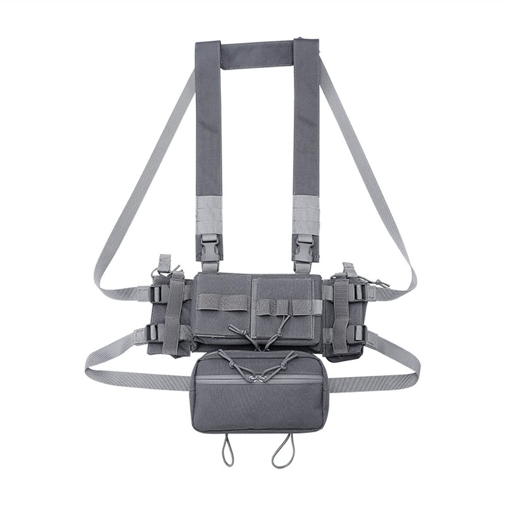 KODENOR Muticaml Tactical Ammunition Expansion Pack Chest Rig for CS Games (Color : DE89-G)