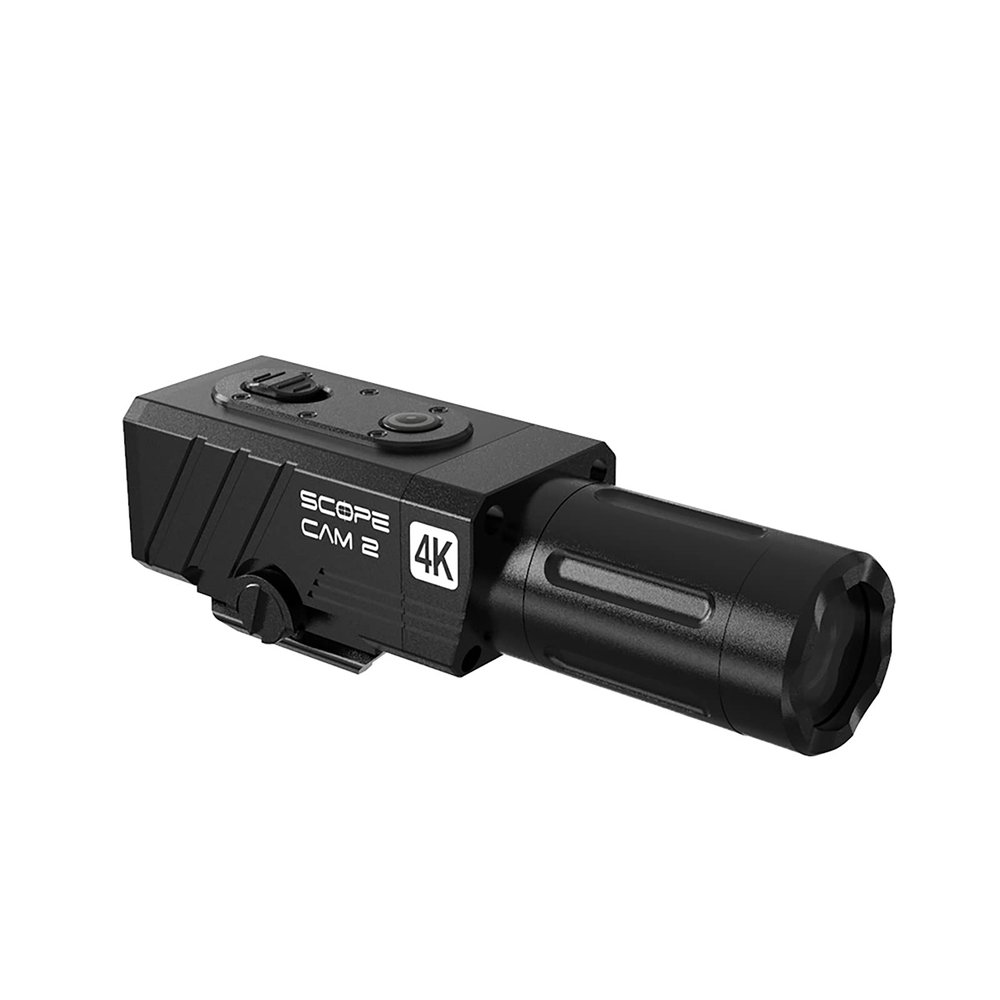 RunCam 4K Hunting Action Camera ScopeCam2 Waterproof Shockproof Zoom Hunting Camera with Built-in Pica-Tiny Rail Mount for Hunting Airsoft Paintball Tactical Training