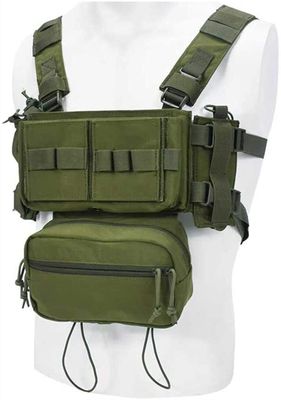 KODENOR Muticaml Tactical Ammunition Expansion Pack Chest Rig for CS Games (Color : DE89-OD)