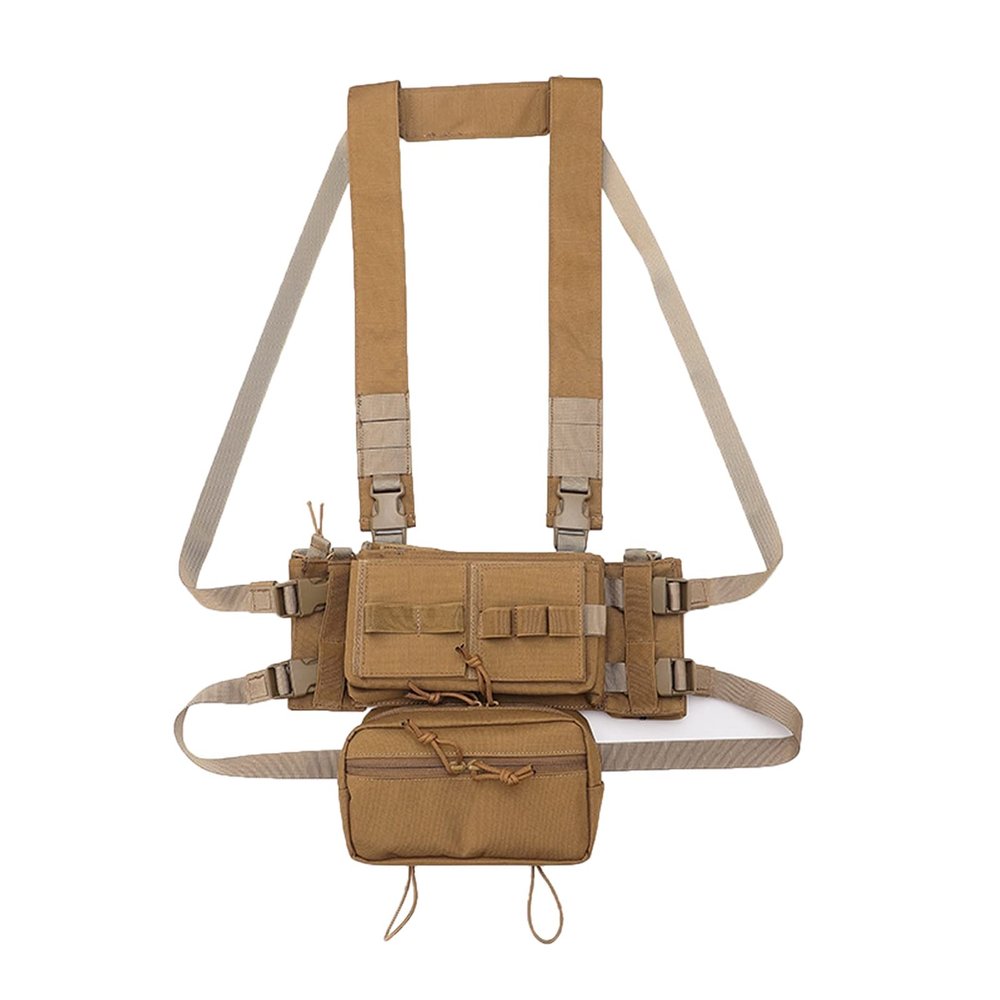 KODENOR Muticaml Tactical Ammunition Expansion Pack Chest Rig for CS Games (Color : DE89-T)