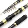 Carbon Fiber 1.8M 2.1M 2.4M 2.7M 3.0M Rotating Fishing Rod M Power Fast Telescopic Rock Fishing Rod Carp Trout Rod Bait Casting Rod ZYHYD (Size : 2.1m) view 1