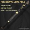 Carbon Fiber 1.8M 2.1M 2.4M 2.7M 3.0M Rotating Fishing Rod M Power Fast Telescopic Rock Fishing Rod Carp Trout Rod Bait Casting Rod ZYHYD (Size : 2.1m) view 3