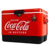 Coca-Cola Ice Chest Cooler - Portable Ice Bucket with Bottle Opener, Vintage Style, Insulated for Camping, RV, Beach, BBQs, Picnic, Tailgating, Fishing, Stainless Steel 85 Can Ice Box, 51L (54 qt) view 1