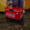 Coca-Cola Ice Chest Cooler - Portable Ice Bucket with Bottle Opener, Vintage Style, Insulated for Camping, RV, Beach, BBQs, Picnic, Tailgating, Fishing, Stainless Steel 85 Can Ice Box, 51L (54 qt) view 2
