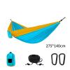 Camping Parachute Hammock 300200Cm Portable Survival Garden Outdoor Furniture Leisure Sleeping Travel Double Hanging Bed Sskyblue-Orangeb view 3
