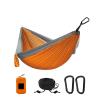 Camping Parachute Hammock 300200Cm Portable Survival Garden Outdoor Furniture Leisure Sleeping Travel Double Hanging Bed Dorange-Grayb view 1