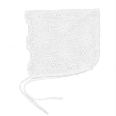 Kaerm Newborn Baby Girls Sun Hat Toddler Lace Embroidery Beanie Cute Country Style Cap for Photography Lotus 0-24 Months