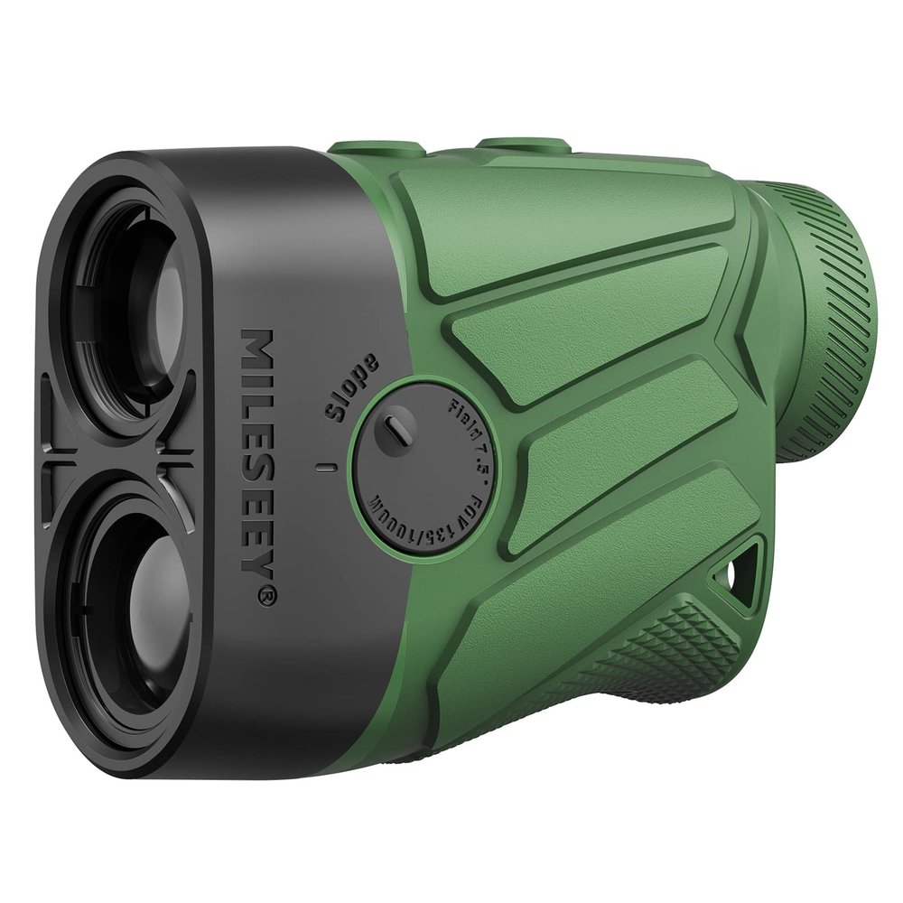 MiLESEEY PFSH 1100 Yards Hunting/Golf Rangefinder with Slope Switch, 7.5 Large View Angle Hunt Range Finder Supports Rain and Fog Mode, Height Measuring >90% High Transmittance, 0.5Y Accuracy