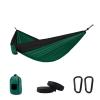 Camping Parachute Hammock 300200Cm Portable Survival Garden Outdoor Furniture Leisure Sleeping Travel Double Hanging Bed Sgreen-Blacka view 1