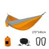 Camping Parachute Hammock 300200Cm Portable Survival Garden Outdoor Furniture Leisure Sleeping Travel Double Hanging Bed Sorange-Grayb view 2