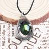 Acxico 1Pcs Egyptian Scarab Beetle in Resin Charm Tibetan Silver 18" Necklace view 2