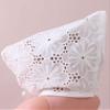 JEATHA Toddler Baby Girls Sun Hat Lace Embroidery Bonnet Country Style Self Tie Cap Newborn Photography Props Lotus 0-24 Months view 4