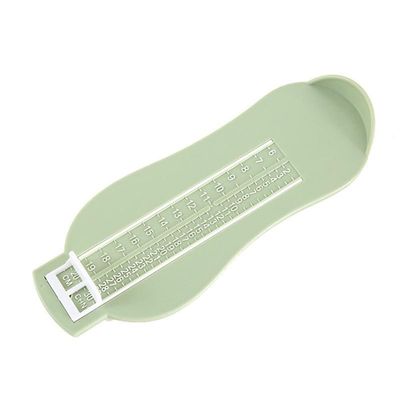 AKOAK 1 Pack Foot Ruler Professional Shoe Size Measuring Ddevice for Adults and Children - Accurate and Easy to use Foot Measuring Setup (Pale grey green)