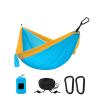 Camping Parachute Hammock 300200Cm Portable Survival Garden Outdoor Furniture Leisure Sleeping Travel Double Hanging Bed Dskyblue-Orangeb view 1