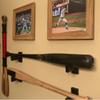 Baseball Bat Display Wall Mount Holder,Solid Wood Baseball Bat Rack Hanger view 3