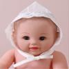 JEATHA Toddler Baby Girls Sun Hat Lace Embroidery Bonnet Country Style Self Tie Cap Newborn Photography Props Rhododendron 0-24 Months view 2
