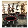 Trampoline 40in Mini Foldable Trampoline, Detachable and Adjustable Armrests, Indoor Outdoor Gym Exercise Sports Cardio Workout for Adults Children view 2