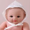 Kaerm Newborn Baby Girls Sun Hat Toddler Lace Embroidery Beanie Cute Country Style Cap for Photography Rhododendron 0-24 Months view 2