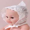 Kaerm Newborn Baby Girls Sun Hat Toddler Lace Embroidery Beanie Cute Country Style Cap for Photography Rhododendron 0-24 Months view 3