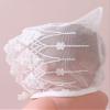 Kaerm Newborn Baby Girls Sun Hat Toddler Lace Embroidery Beanie Cute Country Style Cap for Photography Rhododendron 0-24 Months view 4