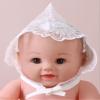 JEATHA Toddler Baby Girls Sun Hat Lace Embroidery Bonnet Country Style Self Tie Cap Newborn Photography Props Chrysanthemum 0-24 Months view 2