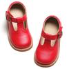 Otter MOMO Toddler Little Girls Oxford Shoes Mary Jane Flat T-Strap School Uniform Party Red Dress Shoes Size 11 view 1