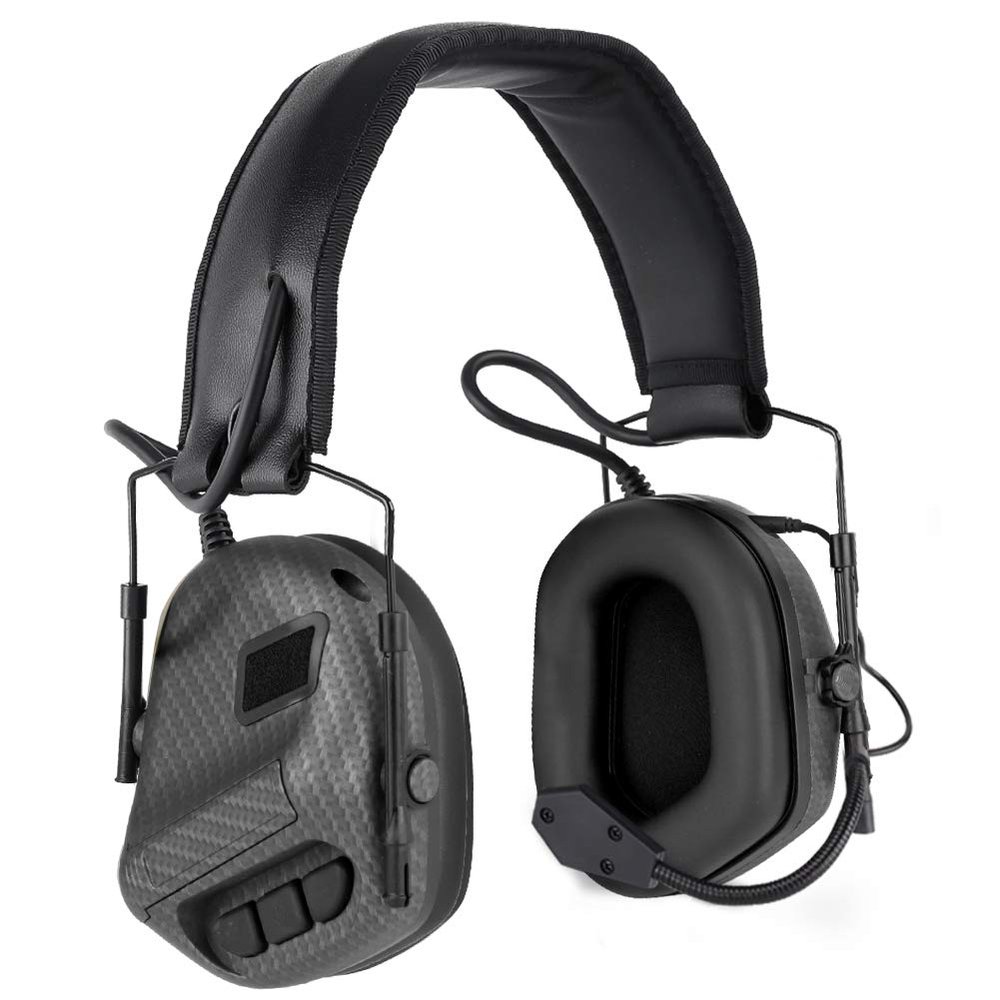 Outdoor Airsoft Shooting Combat Tactical Headset - Carbon Fiber with Noise Reduction Function