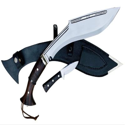 EGKH-13 INCH Custom Survival Khukuri With EUK KNIFE/Genuine Handmade Kukri/Hand forged in Nepal Survival kukuri