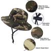Kids Camo Sun Hat Boys-Camouflage Bucket Fishman Hat Packable view 3