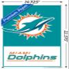 Trends International NFL Miami Dolphins - Logo 21 Wall Poster with Push Pins view 3