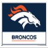 NFL Denver Broncos - Logo 21 Wall Poster, 34L x 22.4W, White Framed Version view 1